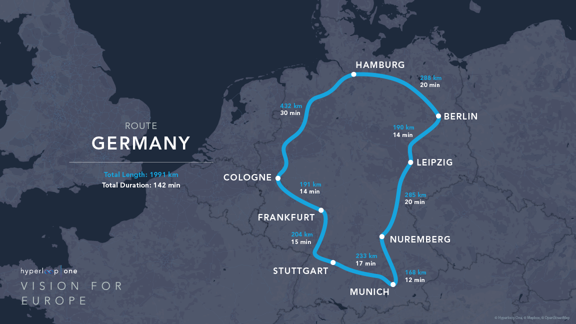 Germany Route Map