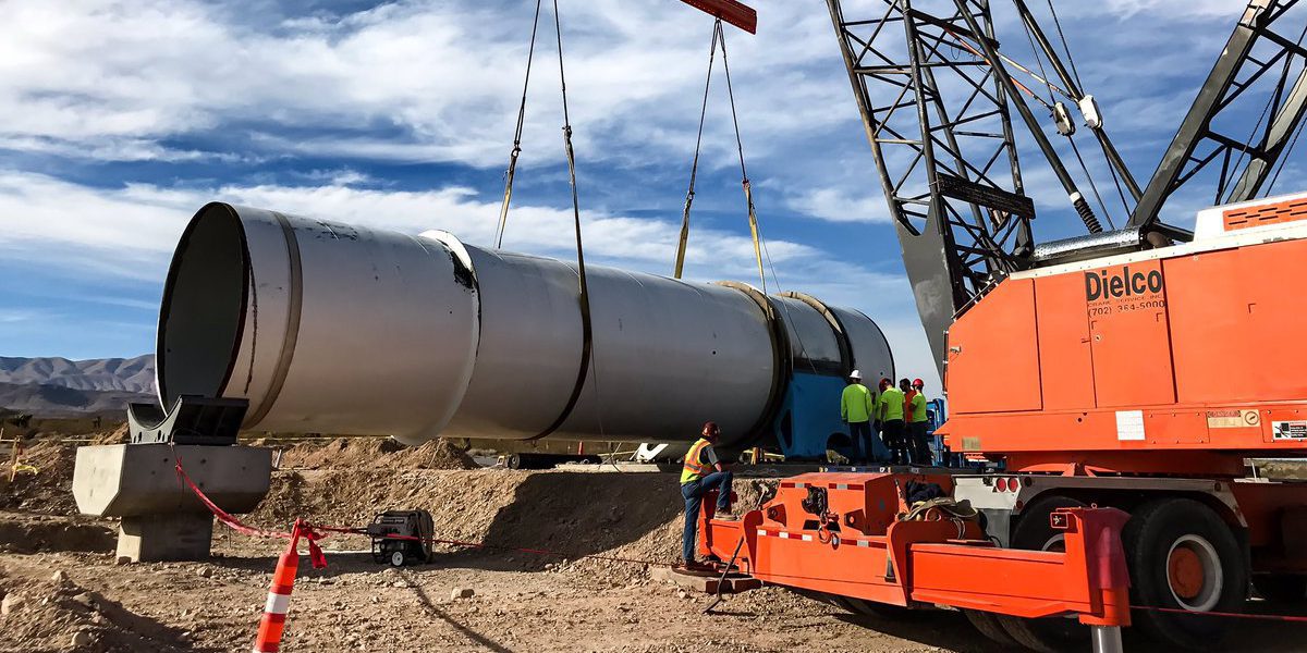 Installing first section of Hyperloop One's DevLoop