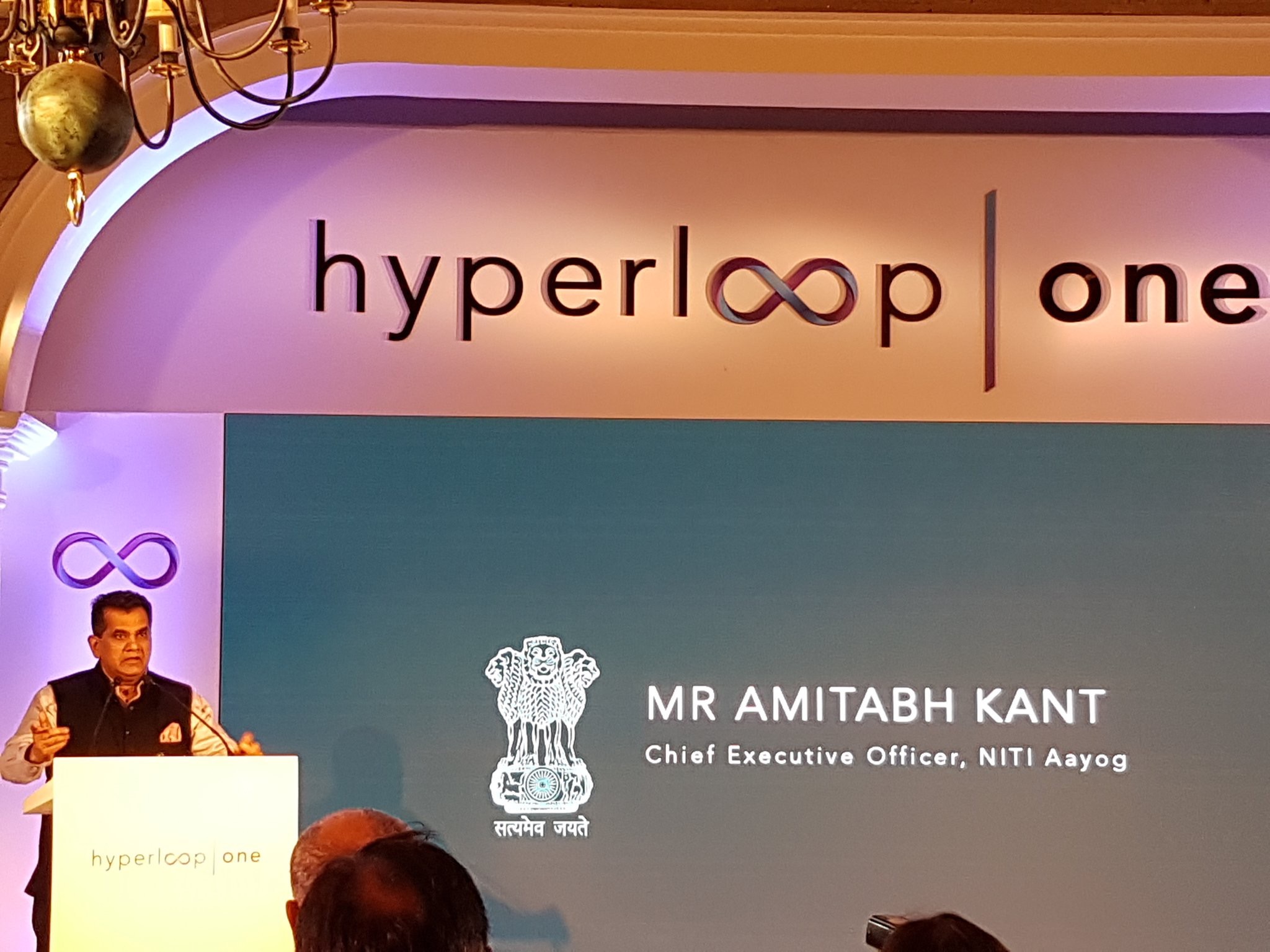 Amitabh Kant at Hyperloop One HOGC event in Delhi