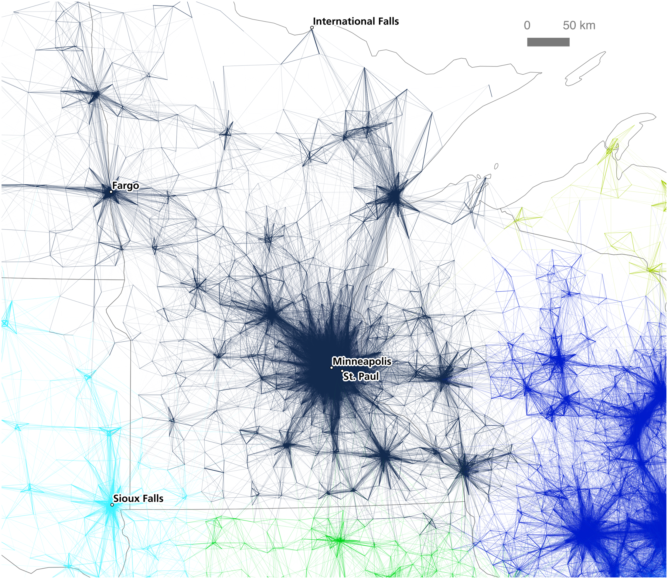 Twin cities done with algorithm