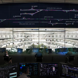 Our vision of the control station, where the Hyperloop will be managed from.