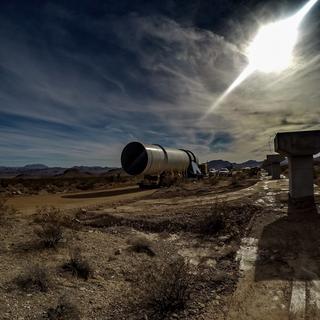 Our 0km Fixity tube traveling to its new home at the start of DevLoop.