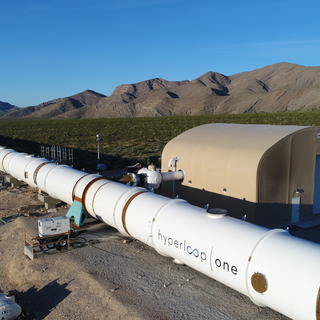 Looking south from the newly finished tube installation at DevLoop