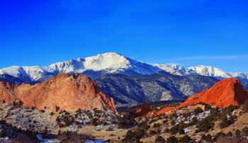 Garden of the gods and pokes peak